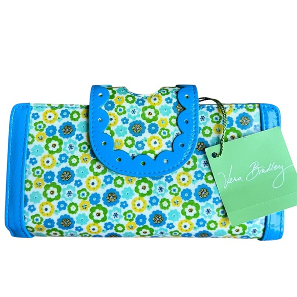 Vera Bradley NWT English Meadow keeping tabs wallet new floral - Picture 1 of 7